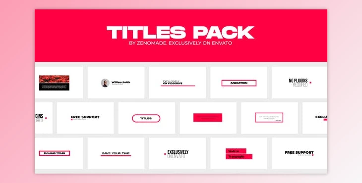 Download Titles Pack for Premiere Pro (VideoHive 37189605) - PR Project