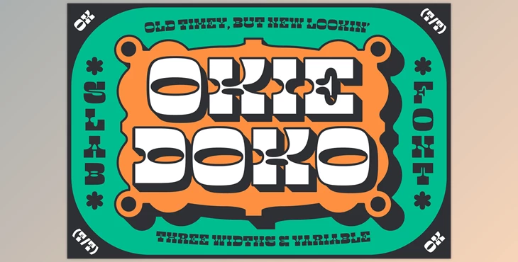 Download Okie Doko Western Slab Font