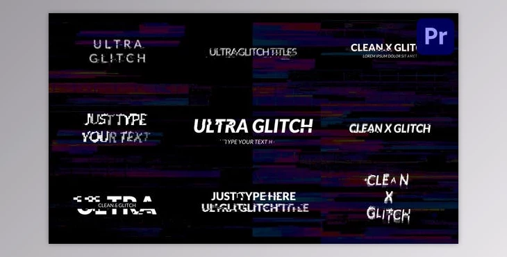 Download Simple Glitch Titles | Premiere Pro MOGRT (VideoHive 37182962)
