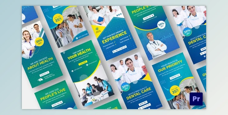 Download Medical Promo Stories Pack For Premiere Pro (VideoHive 37196780) - PR Project
