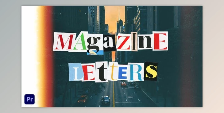 Download Magazine Cutout Letters | For Premiere Pro (VideoHive 37137884) - PR Project