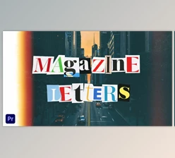 Download Magazine Cutout Letters | For Premiere Pro (VideoHive 37137884) - PR Project