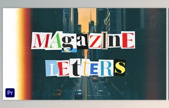 Download Magazine Cutout Letters | For Premiere Pro (<span class='badge badge-warning'>VideoHive</span> 37137884) - PR <span class='badge badge-warning'>Project</span>
