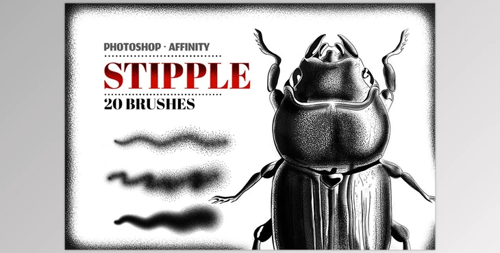 Download Stipple Photoshop Brushes CreativeMarket - 5802582