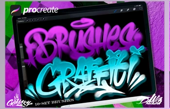Download GRAFFITI BRUSHES #<span class='badge badge-warning'>2</span> CreativeMarket - 6637075