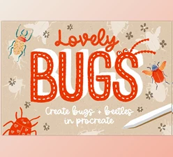 Download Lovely Bugs for Procreate CreativeMarket - 6176634