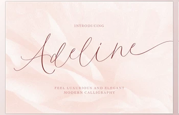 Download Adeline – Modern <span class='badge badge-warning'>Light</span> Calligraphy