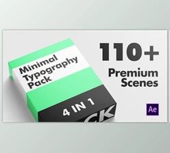 Download Videohive Minimal Typography Pack 37400161