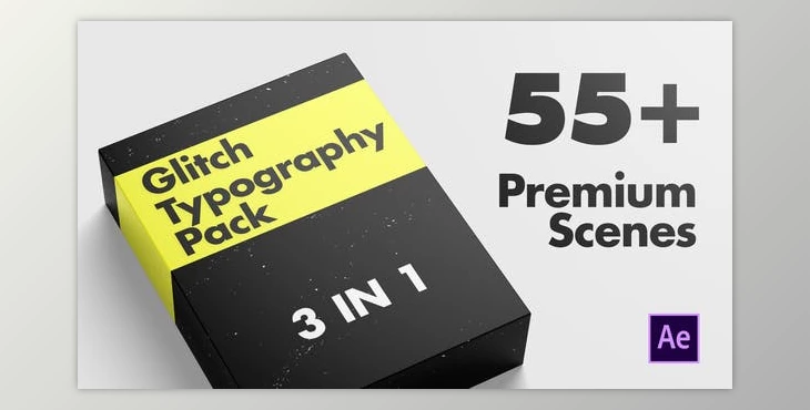 Download Glitch Typography Pack (Videohive 37400705) - AE Project