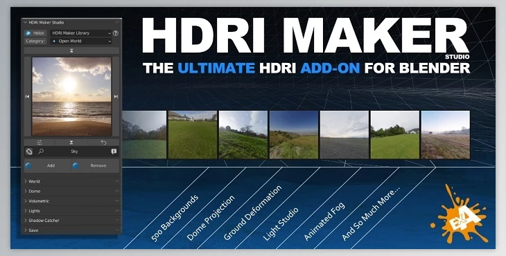 Blender - Download HDRI Maker v3.1.100 + Full Library 8K Version for Blender