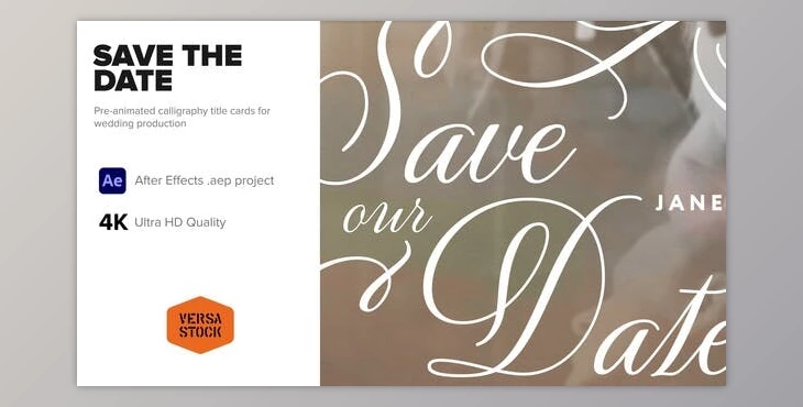 Download Save the Date Titles (Videohive 37383652) - AE Project