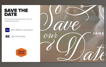 Download Save the <span class='badge badge-warning'>Date</span> Titles (Videohive 37383652) - AE Project