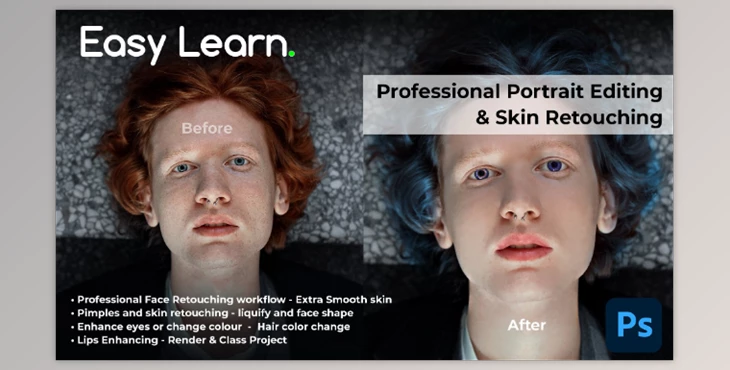 Download Professional Portrait Editing | Skin, Face Photo Retouching | Adobe Photoshop Short Master Class