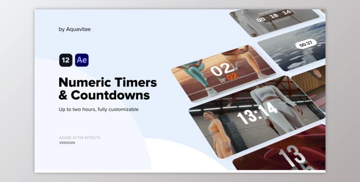 Download Numeric Timers & Countdowns (VideoHive 37263539) - AE Project