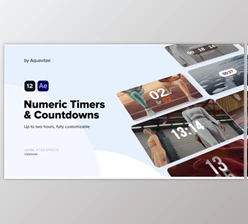 Download Numeric Timers & Countdowns (VideoHive 37263539) - AE Project