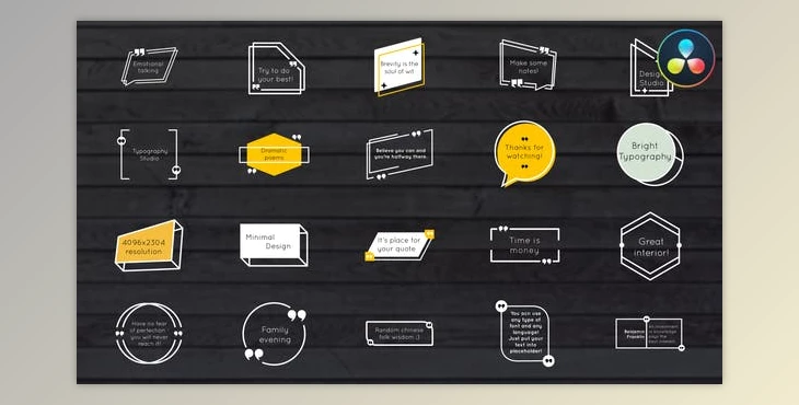 Download Minimal Modern Titles for DaVinci Resolve (VideoHive 37244159)