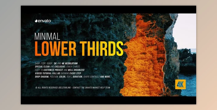 Download Minimal Lower Thirds for DaVinci Resolve (VideoHive 37093026)