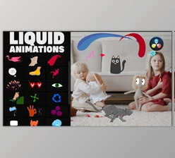 Download Liquid Stickers for DaVinci Resolve (VideoHive 36976042)