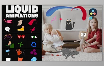 Download Liquid Stickers for DaVinci Resolve (VideoHive <span class='badge badge-warning'>36976042</span>)