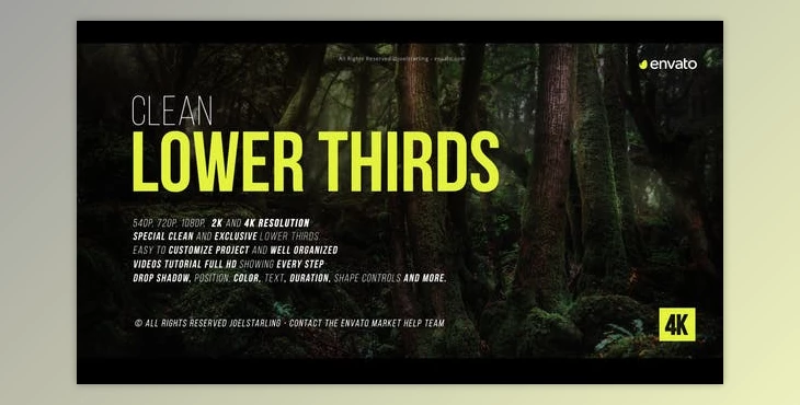 Download Gold Clean Lower Thirds for DaVinci Resolve (VideoHive 37093047)