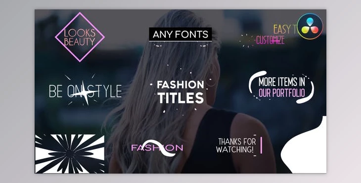 Download Fashion Titles Collection | DaVinci Resolve (VideoHive 37260038)