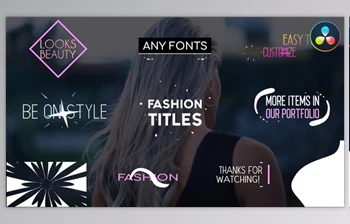 Download Fashion Titles <span class='badge badge-warning'>Collection</span> | DaVinci Resolve (VideoHive 37260038)