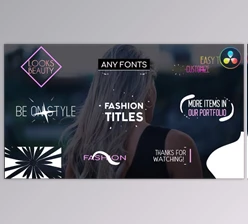 Download Fashion Titles Collection | DaVinci Resolve (VideoHive 37260038)
