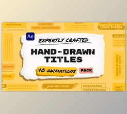 Download Hand Drawn Brush Titles Pack (Videohive 37507418) - AE Project