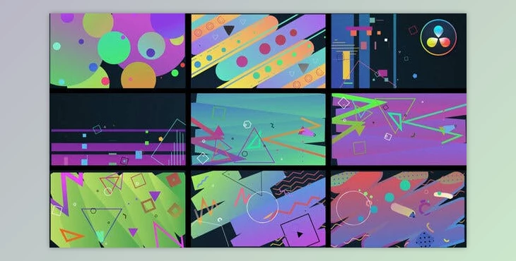 Download Colorful Shape Transitions [DaVinci Resolve] (VideoHive 36949913)