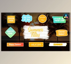 Download Colorful Summer Titles | DaVinci Resolve (VideoHive 37054799)