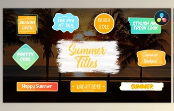 Download Colorful <span class='badge badge-warning'>Summer</span> Titles | DaVinci Resolve (VideoHive 37054799)