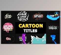 Download Cartoon Titles Pack | DaVinci Resolve (VideoHive 36868036)