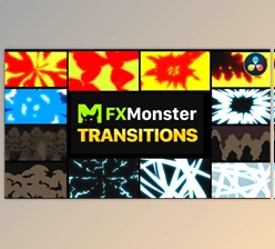 Download Cartoon Action Transitions | DaVinci Resolve (VideoHive 37260373)