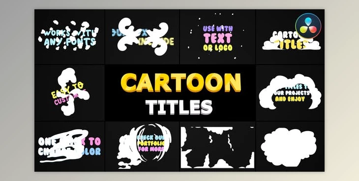 Download Cartoon Smoke Titles | DaVinci Resolve (VideoHive 37247068)