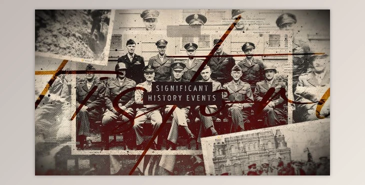 Download Significant History Events Slideshow / Retro Vintage Opener / Old Memories Photo Album / World War (Videohive 37543636) - AE Project