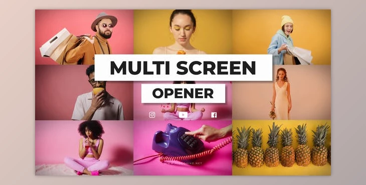 Download Dynamic Multi Screen Opener (Videohive 36334777) - AE Project