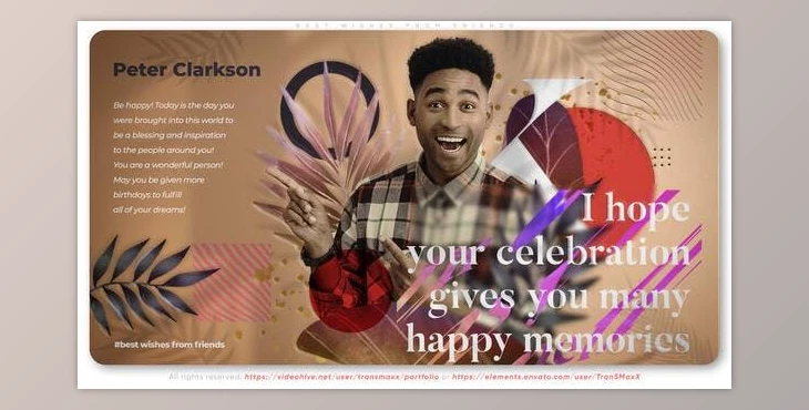 Download Best Wishes From Friends (Videohive 37576463) - AE Project