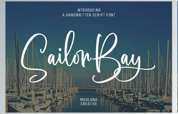 Download Sailor Bay – Brush <span class='badge badge-warning'>Script</span> Font