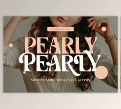 Download Pearly Font – Display Modern Serif Font with Extra Glyphs
