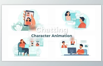 Download Video Chatting And online <span class='badge badge-warning'>learning</span> Animation Scene Pack (Videohive 36867681) - AE Project