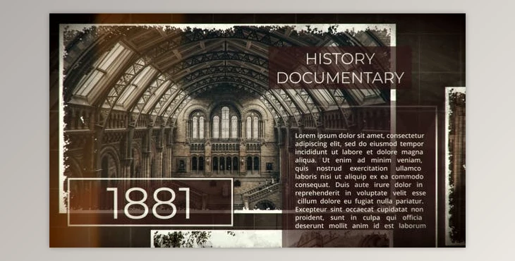 Download History Documentary Slideshow (Videohive 37559834) - AE Project