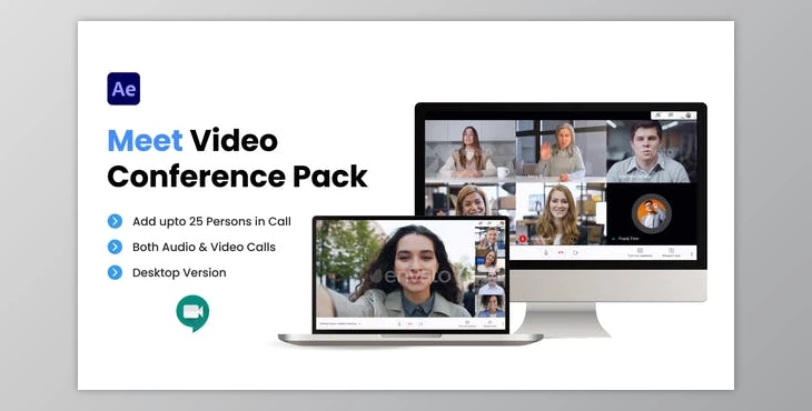 Download Meet Video Conference Pack (Videohive 36353442) - AE Project