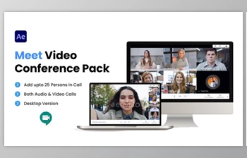 Download Meet <span class='badge badge-warning'>Video</span> Conference Pack (Videohive 36353442) - AE Project
