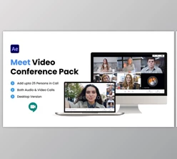 Download Meet Video Conference Pack (Videohive 36353442) - AE Project