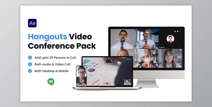 Download Hangouts Video Conference Pack (Videohive 36353345) - AE Project
