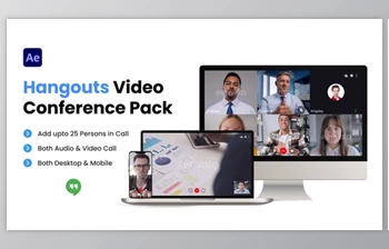 Download Hangouts <span class='badge badge-warning'>Video</span> Conference Pack (Videohive 36353345) - AE Project