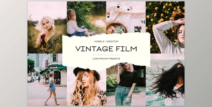 Download Vintage Film Lightroom Presets CreativeMarket - 6762646