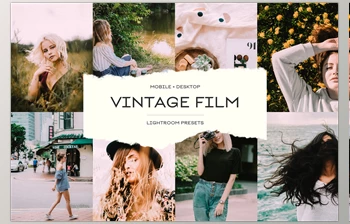 Download Vintage Film <span class='badge badge-warning'>Lightroom</span> <span class='badge badge-warning'>Presets</span> <span class='badge badge-warning'>CreativeMarket</span> - 6762646