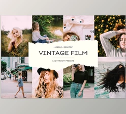 Download Vintage Film Lightroom Presets CreativeMarket - 6762646