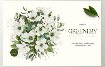 Download Greenery Watercolor <span class='badge badge-warning'>Collection</span> <span class='badge badge-warning'>CreativeMarket</span> - 7139406